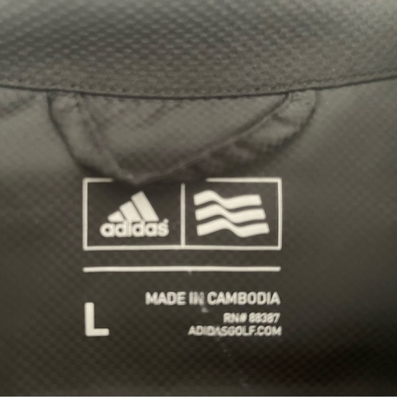 Size L Adidas Black full zip golf jacket - Picture 4 of 4